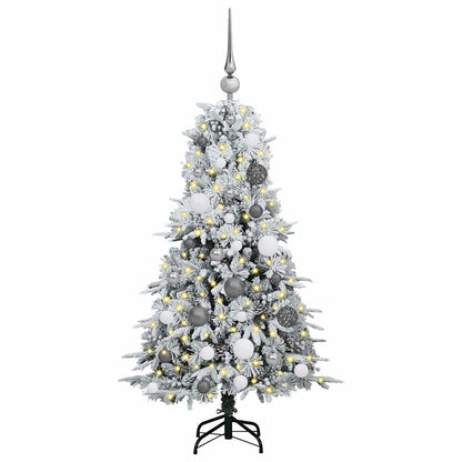 Künstlicher klappbarer Weihnachtsbaum Weiß 120 cm PE und PVC