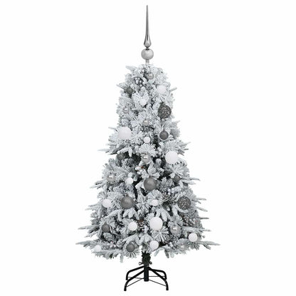 Künstlicher klappbarer Weihnachtsbaum Weiß 120 cm PE und PVC