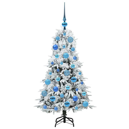 Künstlicher klappbarer Weihnachtsbaum Weiß 120 cm PE und PVC