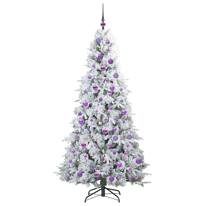 Künstlicher klappbarer Weihnachtsbaum Weiß 180 cm PE und PVC