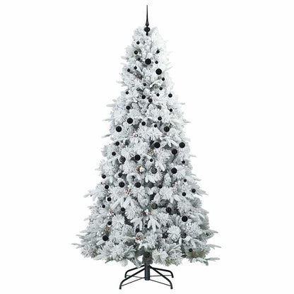 Künstlicher klappbarer Weihnachtsbaum Weiß 240 cm PE und PVC