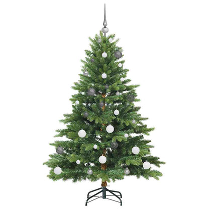 Künstlicher Weihnachtsbaum mit 150 LEDs Grün 150 cm PE und PVC