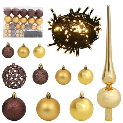 Künstlicher Weihnachtsbaum mit 150 LEDs Weiß 150 cm PE und PVC