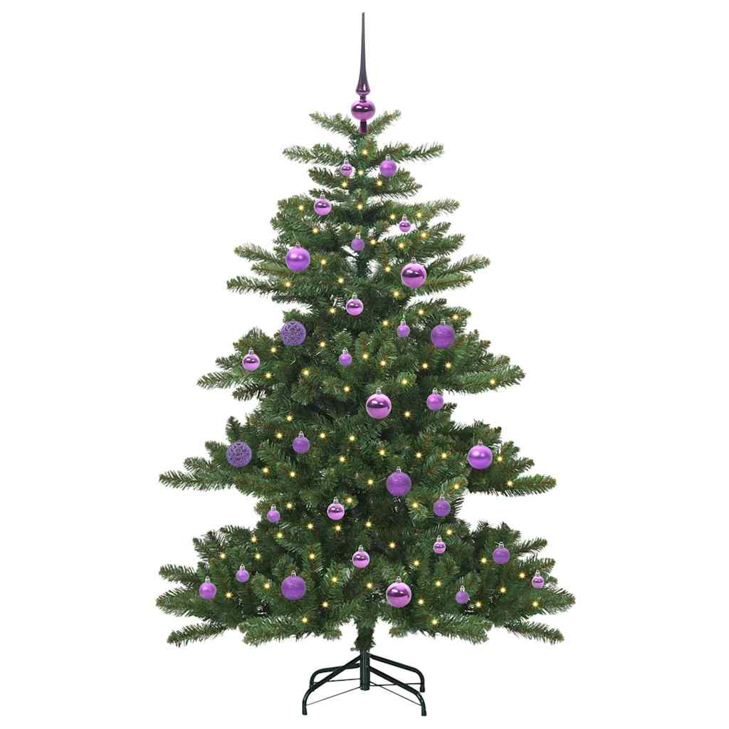 Künstlicher klappbarer Weihnachtsbaum Grün 150 cm PVC und Stahl