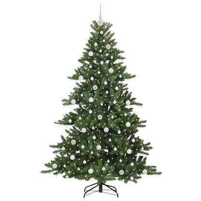 Künstlicher klappbarer Weihnachtsbaum Grün 210 cm PVC und Stahl