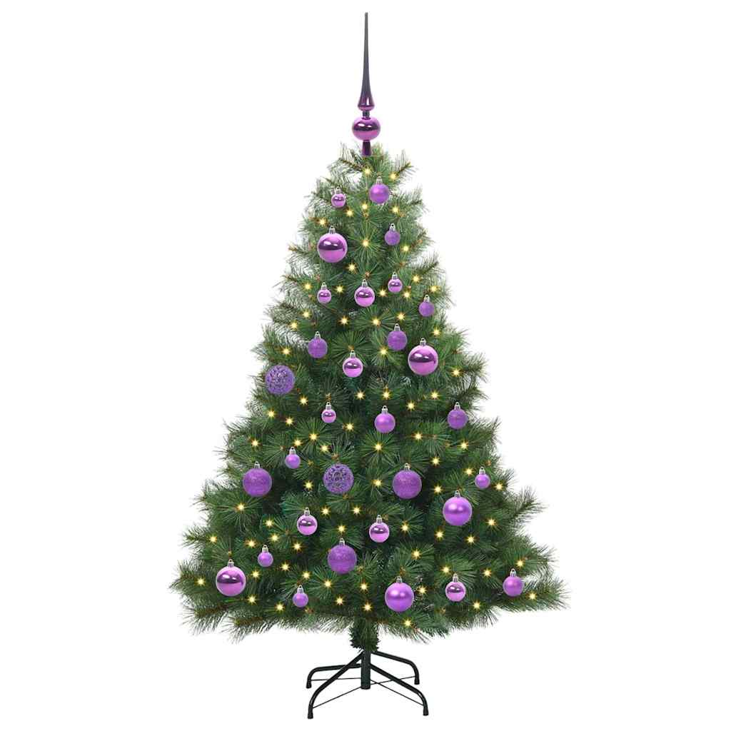 Künstlicher Weihnachtsbaum mit 150 LEDs Grün 120 cm PE und PVC