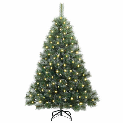Künstlicher Weihnachtsbaum mit 150 LEDs Grün 150 cm PE und PVC