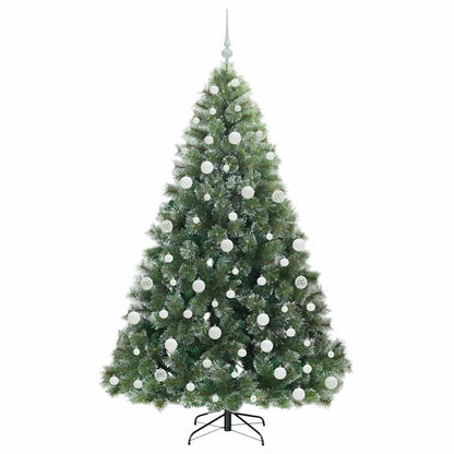 Künstlicher Weihnachtsbaum mit 300 LEDs Grün 180 cm PE und PVC