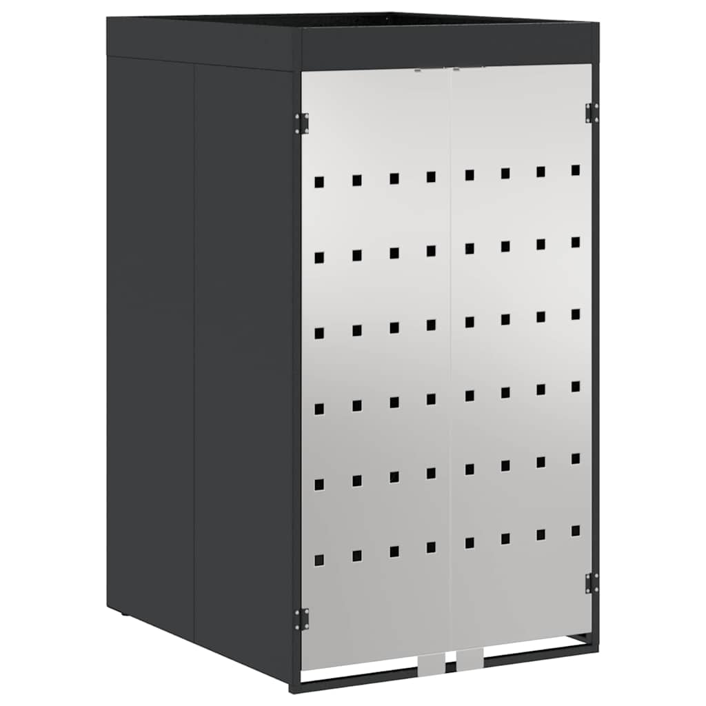 Mülltonnenlager mit Pflanzerdach für 240L Tonne Anthrazit Stahl