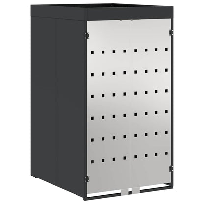 Mülltonnenlager mit Pflanzerdach für 240L Tonne Anthrazit Stahl