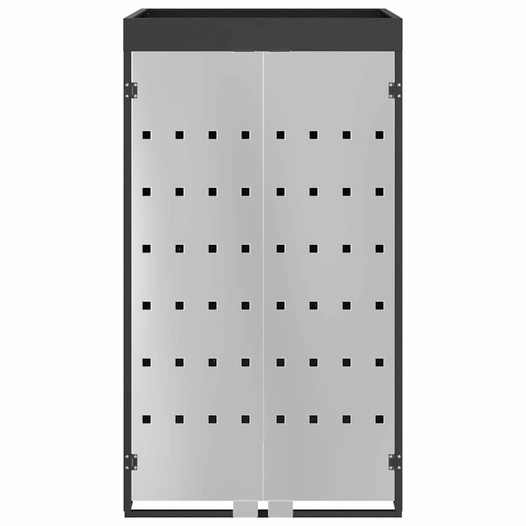 Mülltonnenlager mit Pflanzerdach für 240L Tonne Anthrazit Stahl