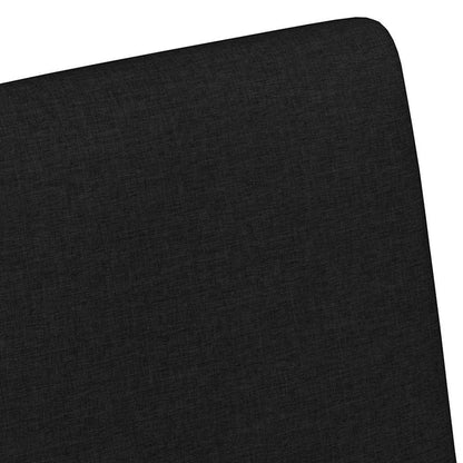 Esszimmerstühle mit Rollen 2 pcs Schwarz 57 x 66 x 94 cm Stoff