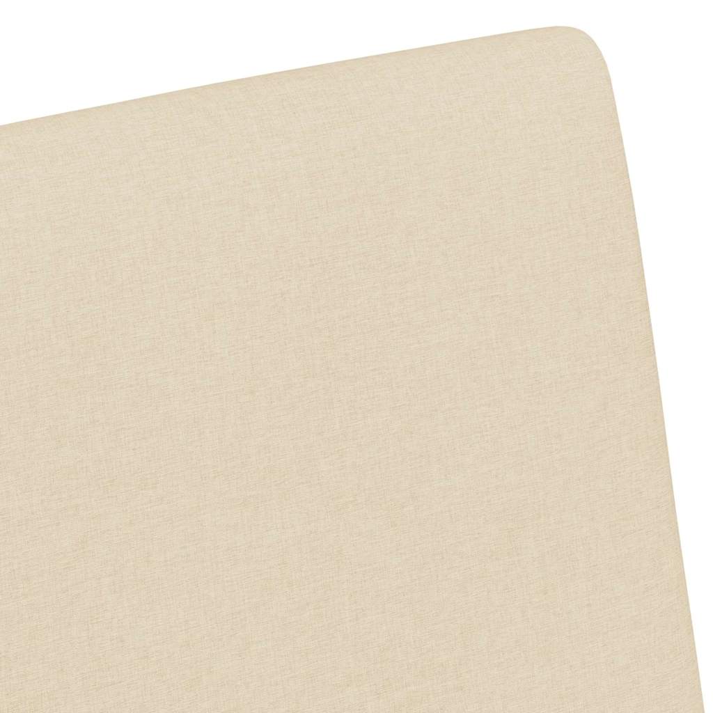 Esszimmerstühle mit Rollen 2 pcs Creme 57 x 66 x 94 cm Stoff