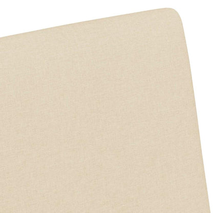 Esszimmerstühle mit Rollen 2 pcs Creme 57 x 66 x 94 cm Stoff