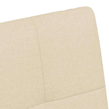 Esszimmerstühle mit Rollen 2 pcs Creme 58 x 65 x 94 cm Stoff