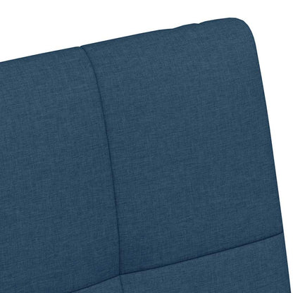 Esszimmerstühle mit Rollen 2 pcs Blau 58 x 65 x 94 cm Stoff