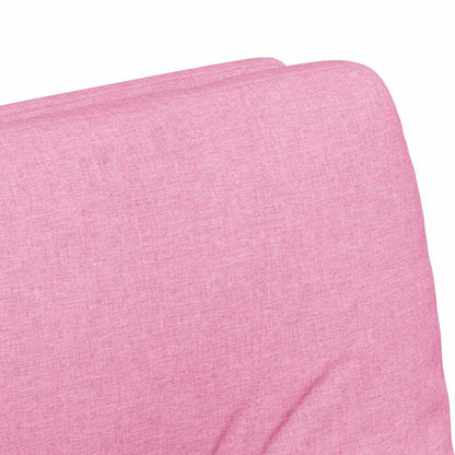 Esszimmerstühle mit Rollen 2 pcs Rosa 57 x 67 x 95 cm Stoff