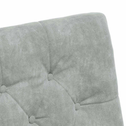 Esszimmerstühle mit Rollen 2 pcs Hellgrau 58 x 67 x 97 cm Samt