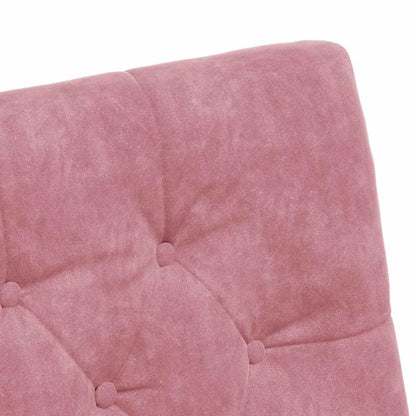 Esszimmerstühle mit Rollen 2 pcs Rosa 58 x 67 x 97 cm Samt