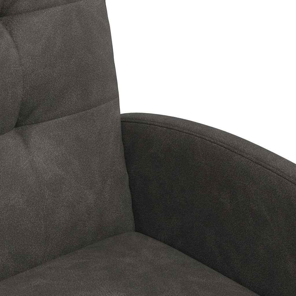 Esszimmerstühle mit Rollen 2 pcs Schwarz 58 x 67 x 97 cm