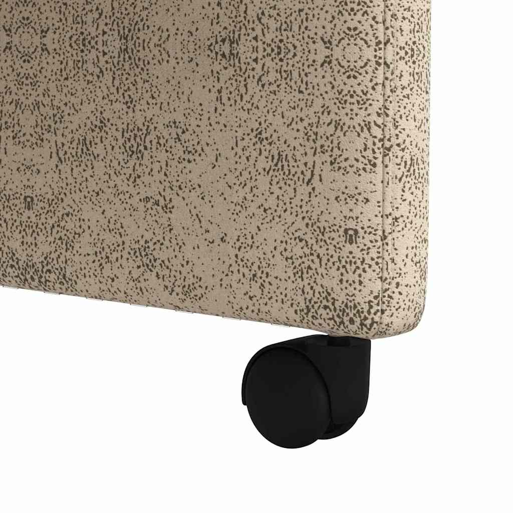 Esszimmerstühle mit Rollen 2 pcs Hellgrau 58 x 67 x 97 cm