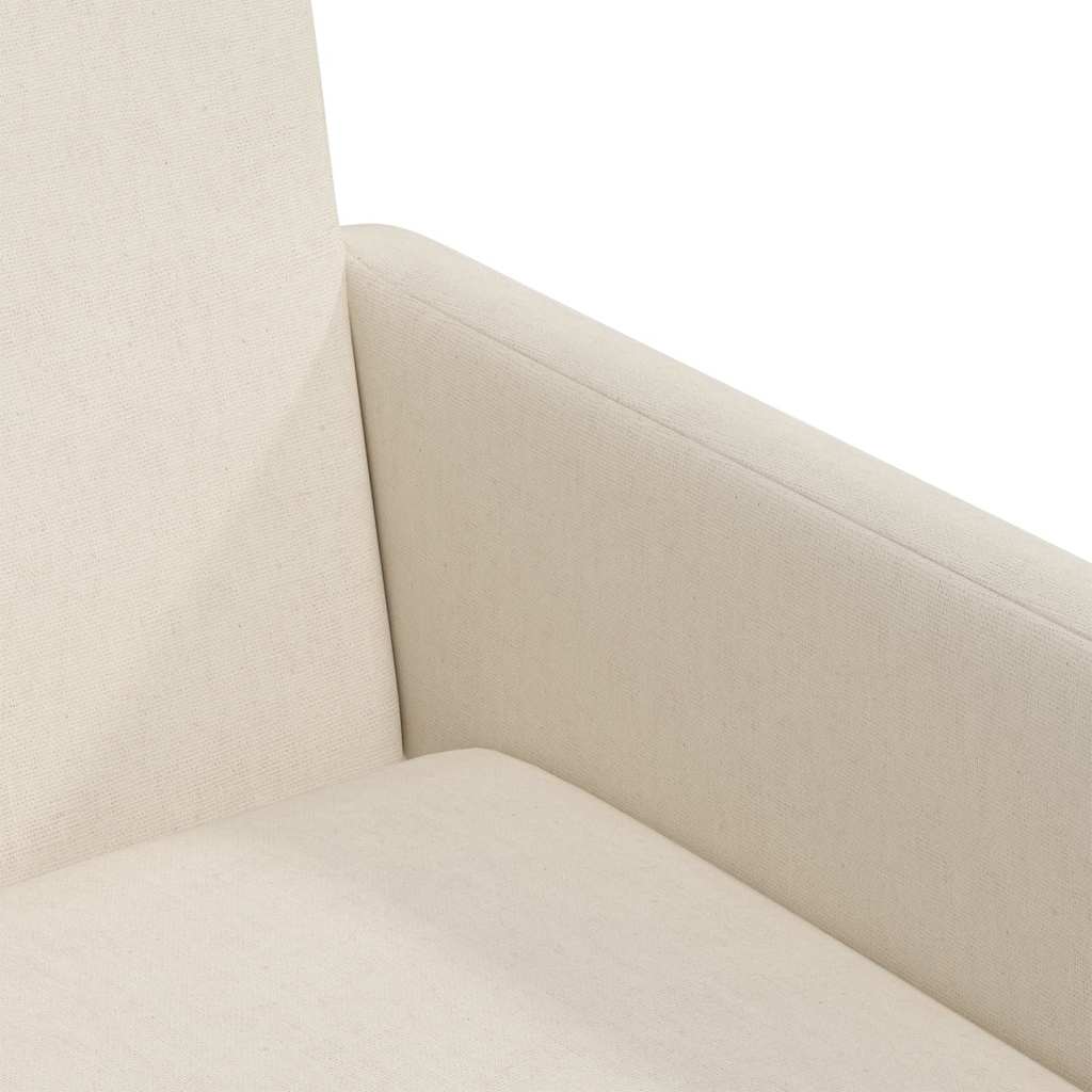 Esszimmerstühle mit Rädern 2 pcs Beige 57 x 67 x 95 cm Leinen