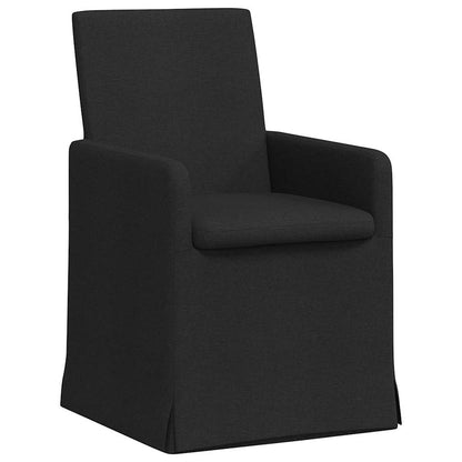 Esszimmerstühle 2 pcs Schwarz 57 x 67 x 95 cm Stoff