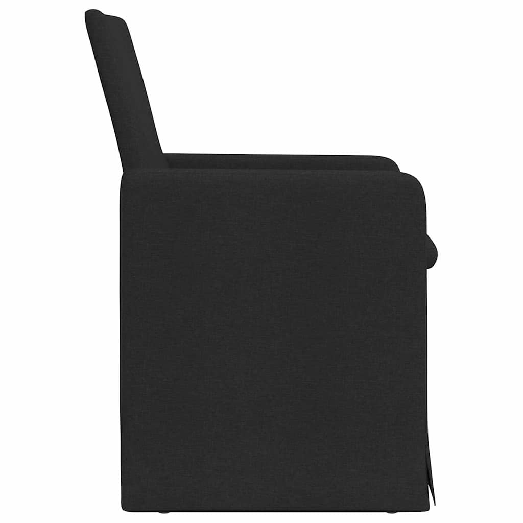 Esszimmerstühle 2 pcs Schwarz 57 x 67 x 95 cm Stoff