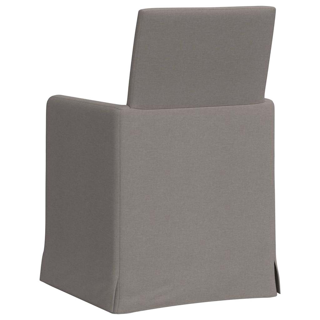 Esszimmerstühle 2 pcs Taupe 57 x 67 x 95 cm Stoff
