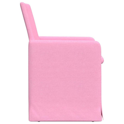Esszimmerstühle 2 pcs Rosa 57 x 67 x 95 cm Stoff