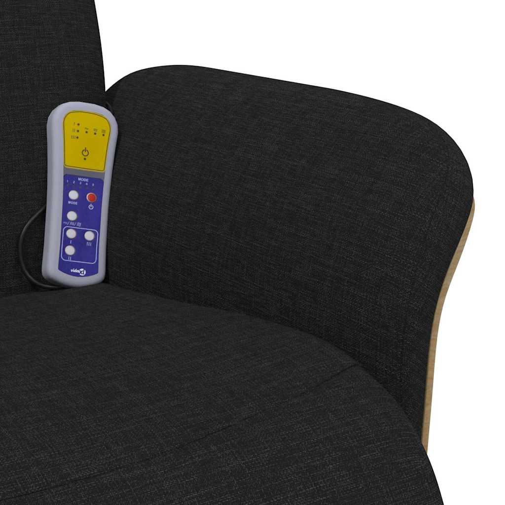 Massage Relaxsessel Schwarz 79 x 87 x 104,5 cm Stoff