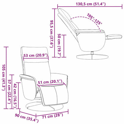 Massage Relaxsessel Schwarz Kunstleder