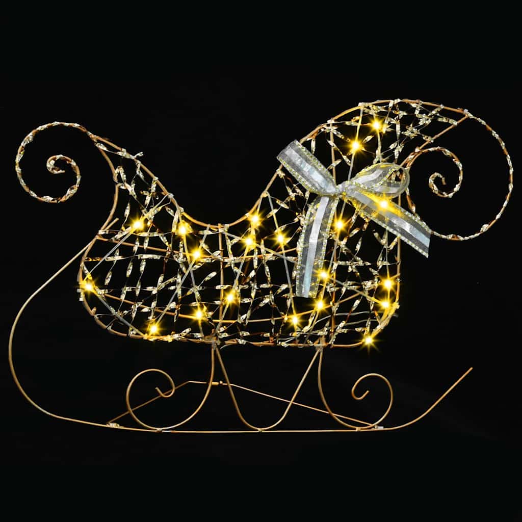 LED Rentiere mit 40 LEDs 5 pcs Gold PET