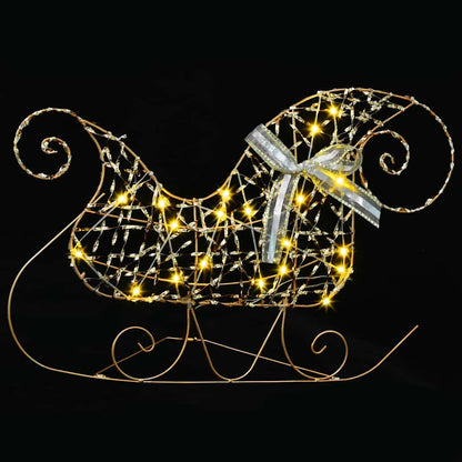 LED Rentiere mit 40 LEDs 5 pcs Gold PET