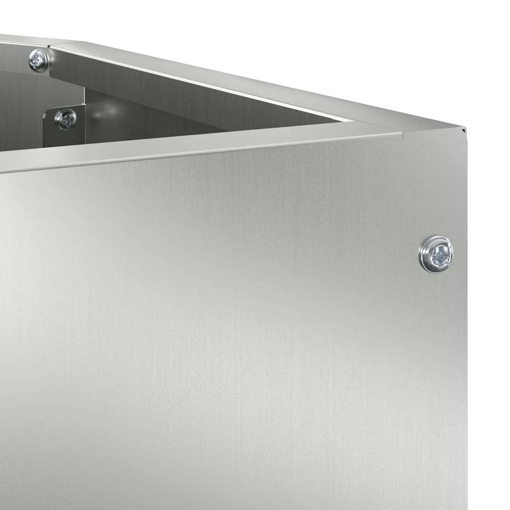 Eckpflanzer Silber 45 x 45 x 35 cm Verzinkter Stahl