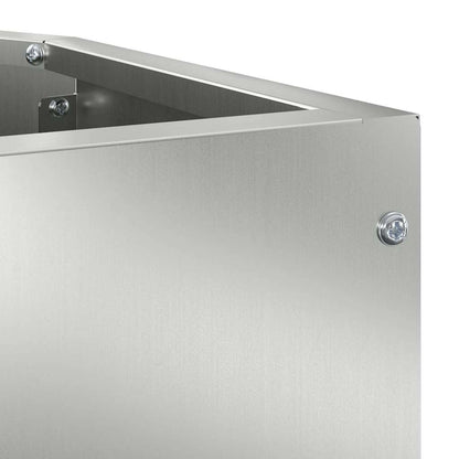 Eckpflanzer Silber 45 x 45 x 35 cm Verzinkter Stahl