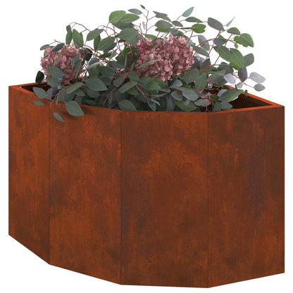 Eckpflanzer Rostig 45 x 45 x 35 cm Wetterfeststahl