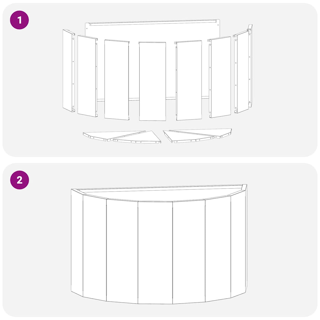 Pflanzkübel Silber 60 x 30 x 35 cm Verzinkter Stahl