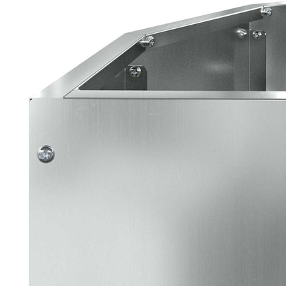 Pflanzkübel Silber 90 x 45 x 50 cm Verzinkter Stahl