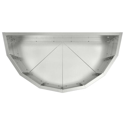 Pflanzkübel Silber 60 x 30 x 50 cm Verzinkter Stahl