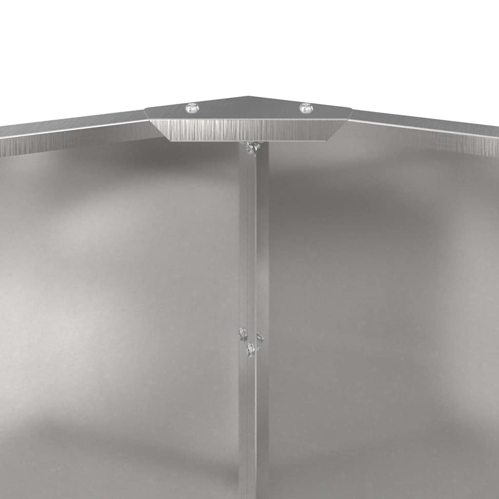 Pflanzkübel Silber 120 x 120 x 50 cm Edelstahl