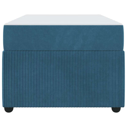 Bettrahmen mit Matratze Blau 90 x 200 cm Stoff