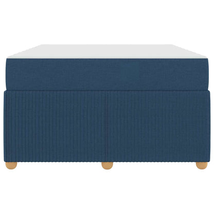 Bettrahmen mit Matratze Blau 120 x 190 cm Stoff