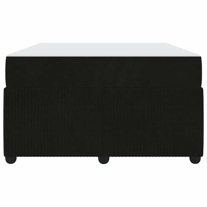 Bettrahmen mit Matratze Schwarz 120 x 190 cm Stoff