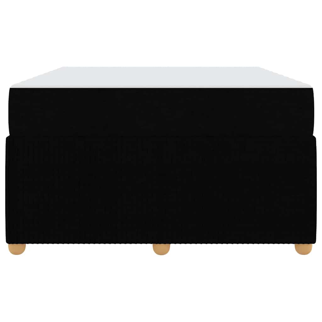 Bettrahmen mit Matratze Schwarz 120 x 200 cm Stoff