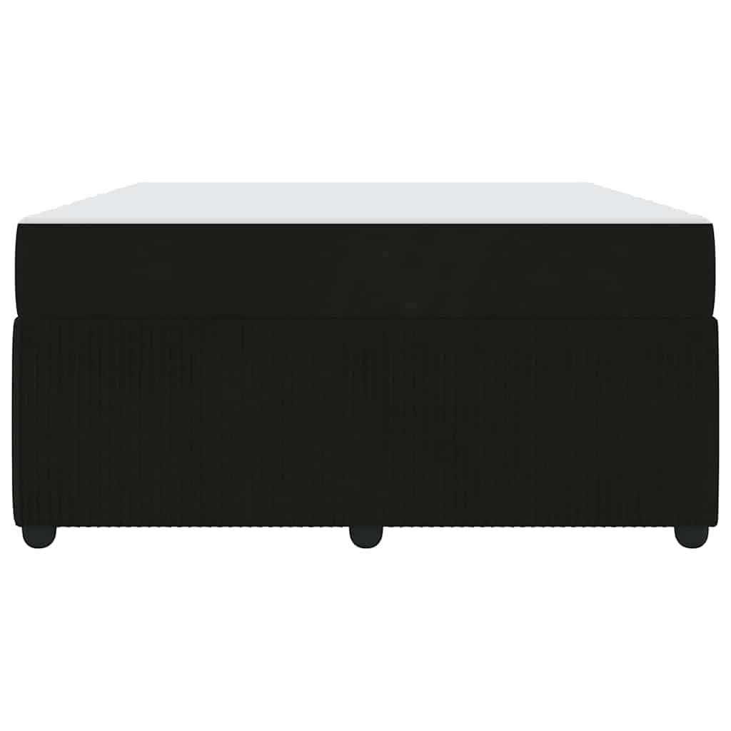 Bettrahmen mit Matratze Schwarz 140 x 200 cm Stoff