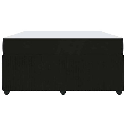 Bettrahmen mit Matratze Schwarz 140 x 200 cm Stoff