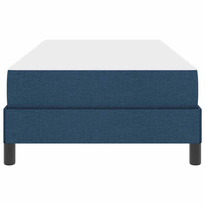 Boxspringbett mit Matratze Blau 80 x 200 cm Stoff