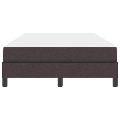 Boxspringbett mit Matratze Dunkelbraun 120 x 190 cm Stoff