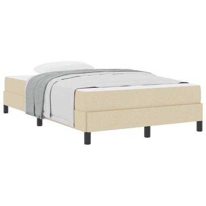 Boxspringbett mit Matratze Creme 120 x 200 cm Stoff